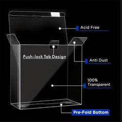 Clear Protective Case for Booster Box - Anti-Dust, Acid-Free Archival Case