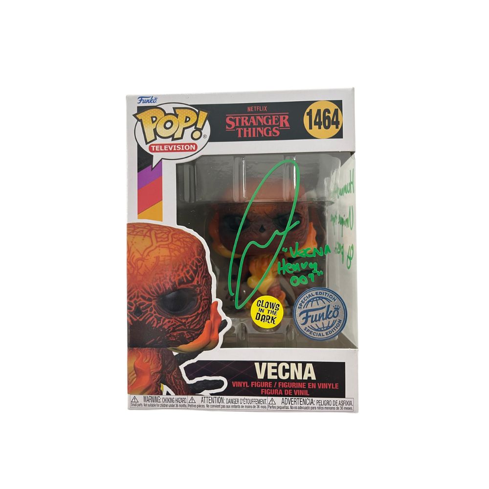 Funko Pop! Stranger Things Vecna #1464 Signed by Jamie Campbell Bower