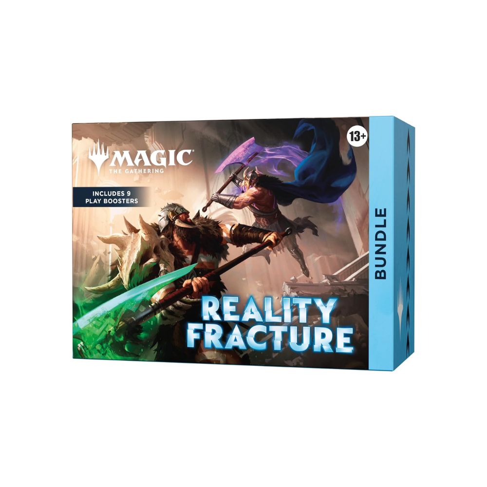 MTG Reality Fracture Bundle | Includes 9 Play Boosters, 30 Lands, 1 Foil Alt-Art Promo Card + Exclusive Accessories