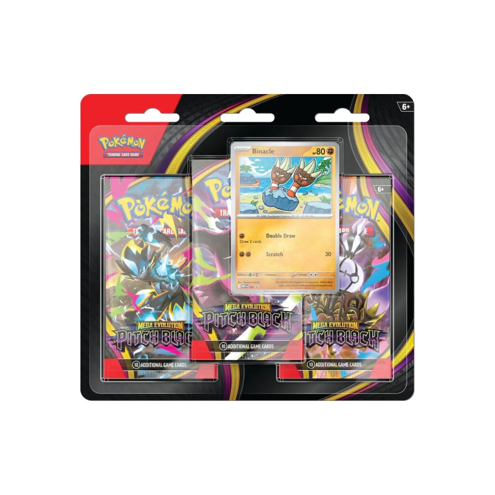 Pokemon TCG Mega Evolutions: Pitch Black 3 Pack Blister