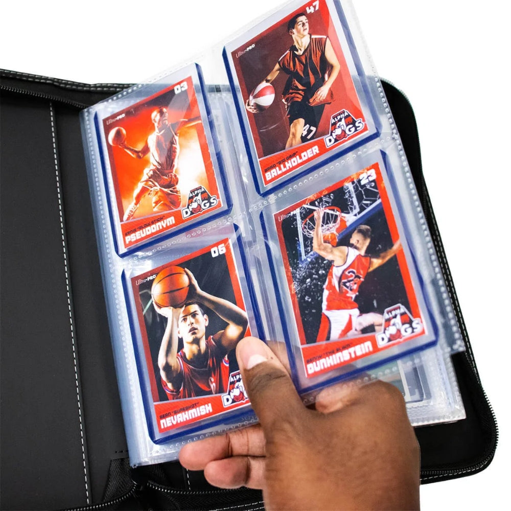 Ultra Pro 4 Pocket Zippered Premium Top Loader Binder